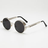 Metal Steampunk Sunglasses Men Women Fashion Round Glasses Brand Design Vintage Sunglasses High Quality UV400 Eyewear Shades