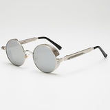 Metal Steampunk Sunglasses Men Women Fashion Round Glasses Brand Design Vintage Sunglasses High Quality UV400 Eyewear Shades