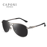 Caponi Driving Photochromic Sunglasses Men Polarized Chameleon Discoloration Sun glasses for men oculos de sol masculino RB8722