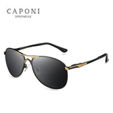 Caponi Driving Photochromic Sunglasses Men Polarized Chameleon Discoloration Sun glasses for men oculos de sol masculino RB8722