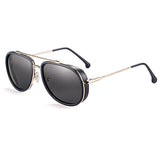 POLARKING Brand Steam Punk Polarized Men Sunglasses Gafas De Sol Fashion Men's Driving Metal Sun Glasses Fishing Travel Eyewear