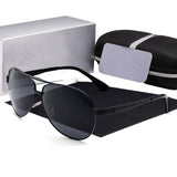 Polarized sunglasses Men women sun glasses high quality uv400 with logo Driving pilot Glasses Oculos De Sol Universal