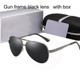 Polarized sunglasses Men women sun glasses high quality uv400 with logo Driving pilot Glasses Oculos De Sol Universal